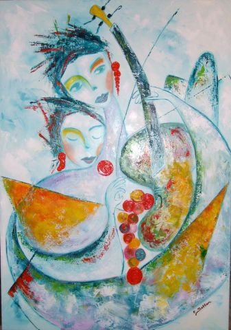 LEs violons de l'espoir - Peinture - Corinne Bettan LEs violons de l'espoir - Peinture - Corinne Bettan