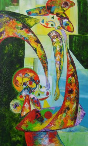 Magic Duo - Peinture - Corinne Bettan Magic Duo - Peinture - Corinne Bettan