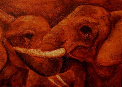 L'artiste djao - les éléphants