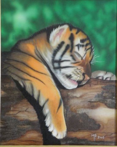 BB tigre - Peinture - Mako