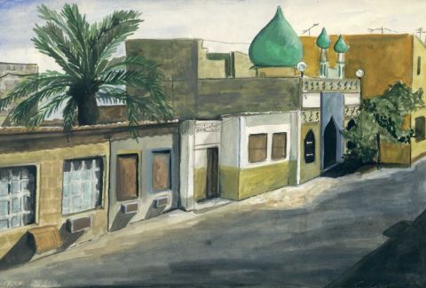 bahrein suburbs - Peinture - cathy