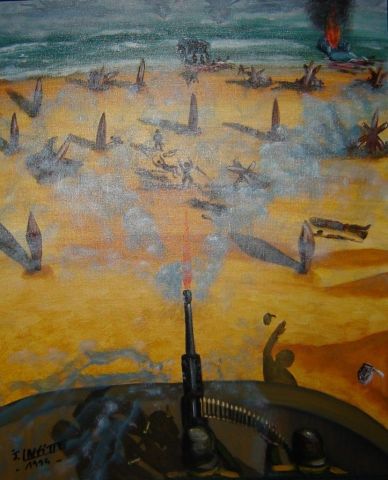 Peinture : D Day jour J - LAFFITTE Jacky Peinture : D Day jour J - LAFFITTE Jacky