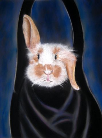 Lapin Alvin - Peinture - BETTY-M peintre Lapin Alvin - Peinture - BETTY-M peintre