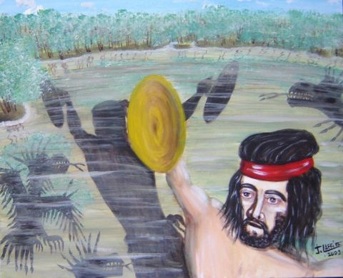 Peinture : Hercule et les oiseaux de Stymphale - LAFFITTE Jacky Peinture : Hercule et les oiseaux de Stymphale - LAFFITTE Jacky