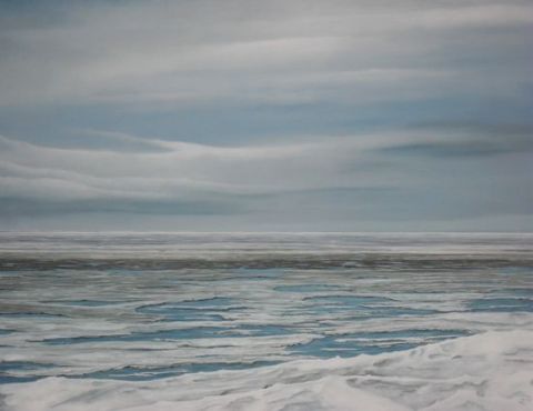 ice-sea - Peinture - Uko Post