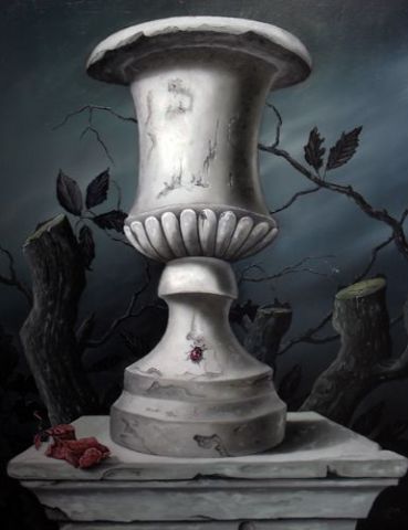 L'artiste Uko Post - white vase