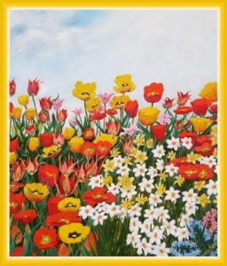 Peinture de MARIA PETRANOVA: Les tulipes