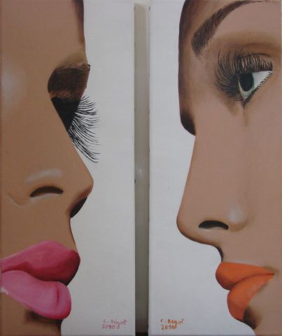Face à Face - Peinture - Catherine BEGOT
