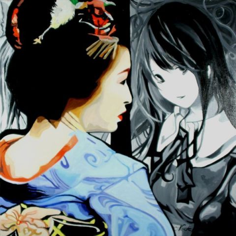 L'artiste CLOTILDE NADEL - geisha 2