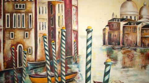 Venise - Peinture - Patricia BARATTA