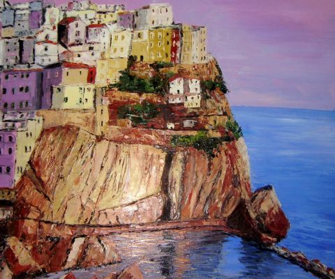 L'artiste MARIE-THERESE VION - cinque terre italie