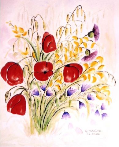 Bouquet champêtre - Peinture - ghighi