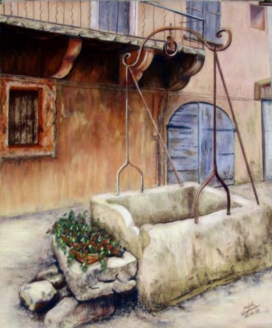 L'artiste ghighi - Un vieux puits à pézenas