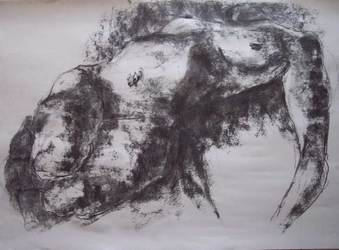 L'artiste garrod - Femme allongée