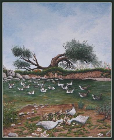 Les canards - Peinture - MARIA PETRANOVA