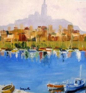 Peinture de emilie leonardi: Le vieux port