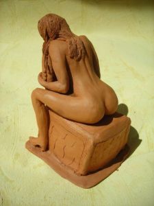 Sculpture de Jean Francois Guilard: Le fauteuil à nu
