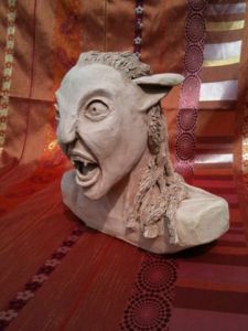Sculpture de Jean Francois Guilard: La collère de Neytiri 