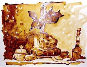 Voir le détail de cette oeuvre: Etude de la Brioche de  Chardin 