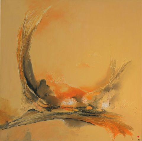 orange view - Peinture - FABRICE FLAMAND