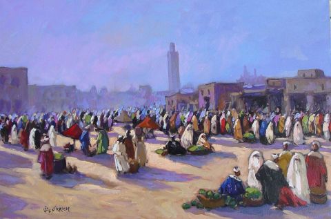 L'artiste krich med - place jamaa lafna à marrakech