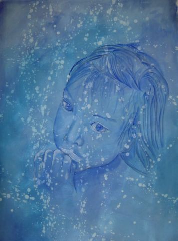 Rêve Bleu - Peinture - Aureoline