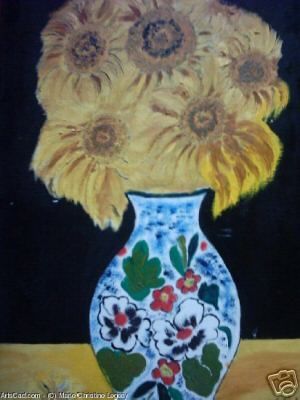 VASE DE TOURNESOLS - Peinture - LODYA VASE DE TOURNESOLS - Peinture - LODYA