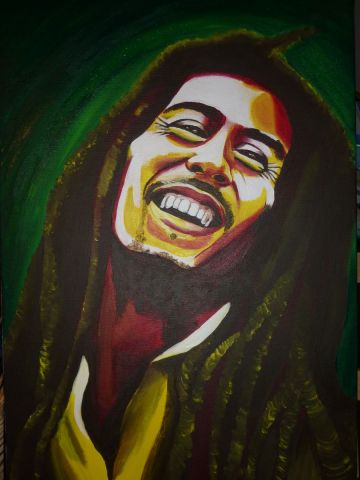 Bob Marley - Peinture - Louvea