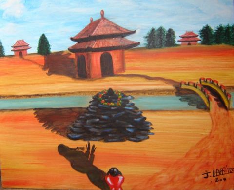 Pu Yi : tombe du dernier Empereur de Chine - Peinture - LAFFITTE Jacky Pu Yi : tombe du dernier Empereur de Chine - Peinture - LAFFITTE Jacky