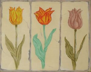 Voir cette oeuvre de Rv Jammes: Carreaux aux Tulipes