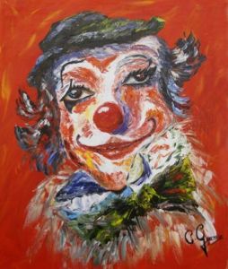 Voir cette oeuvre de Catherine GARCERAN: clown au regard féminin