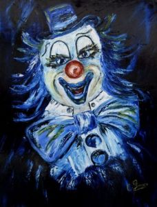 Peinture de Catherine GARCERAN: Le clown