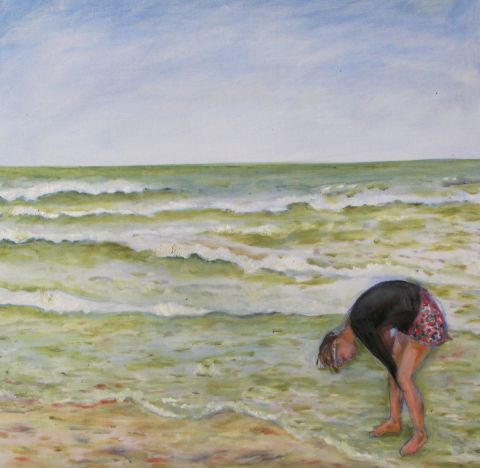 L'artiste Berenice - sur la plage