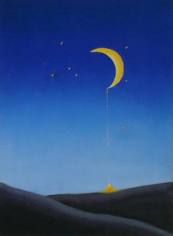 L'artiste BETTY-M peintre - Poussières de lune