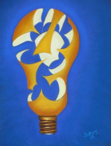 L'ampoule - Peinture - BETTY-M peintre L'ampoule - Peinture - BETTY-M peintre