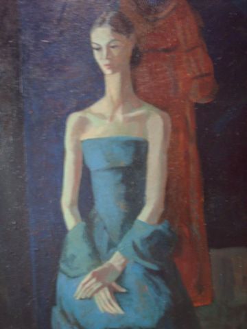 Rode bleue - Peinture - Olga Karacik