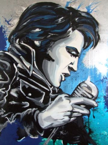 BLUE SUEDE SHOES - Peinture - JIMY