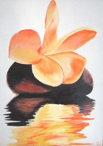 Fleur de Tiaré - Peinture - Rv Jammes