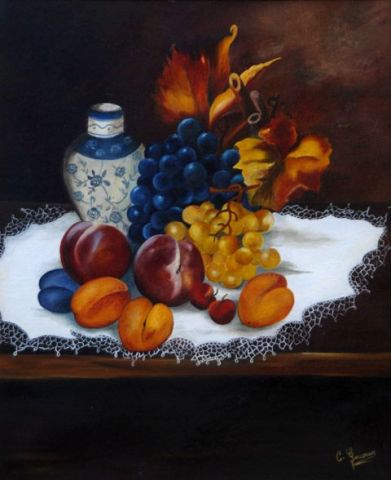 Quelques fruits - Peinture - Catherine GARCERAN