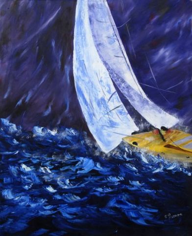 gite a babord - Peinture - Catherine GARCERAN gite a babord - Peinture - Catherine GARCERAN