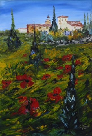 envolée de coquelicots - Peinture - Catherine GARCERAN envolée de coquelicots - Peinture - Catherine GARCERAN