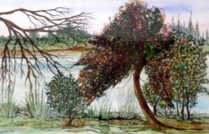 Peinture de ALAIN FAURE: L'ARBRE CAMBRE