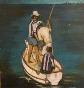 Voir cette oeuvre de emilie leonardi: Pêcheurs de nuit