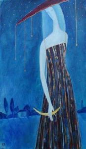 Peinture de Da Svetlana DIMONT: Nuit étoilée 