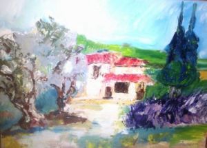 Voir le détail de cette oeuvre: paysage de provence