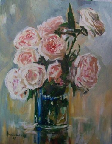 les roses - Peinture - waheb khaled khodja
