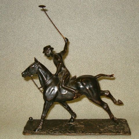 Polo, coup droit - Sculpture - PIERRE CHAMBRY