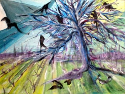 L'artiste ALAIN FAURE - L ARBRE A CORBEAUX 1 L'artiste ALAIN FAURE - L ARBRE A CORBEAUX 1