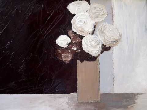L'artiste Eveline B - ROSES BLANCHES