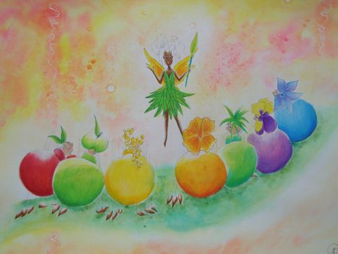 Une douce magie dans l'air - Peinture - rosyline3 Une douce magie dans l'air - Peinture - rosyline3